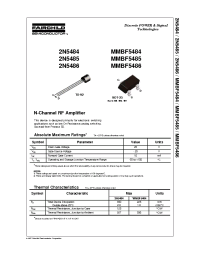 Datasheet MMBF5486 manufacturer Fairchild